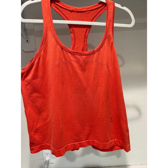 Lululemon Swiftly Tech Racerback Flowy‎ Race Length Size 14 Coral - Picture 2 of 8